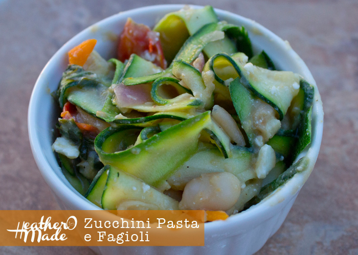 Heather O Made Zucchini Pasta e Fagioli