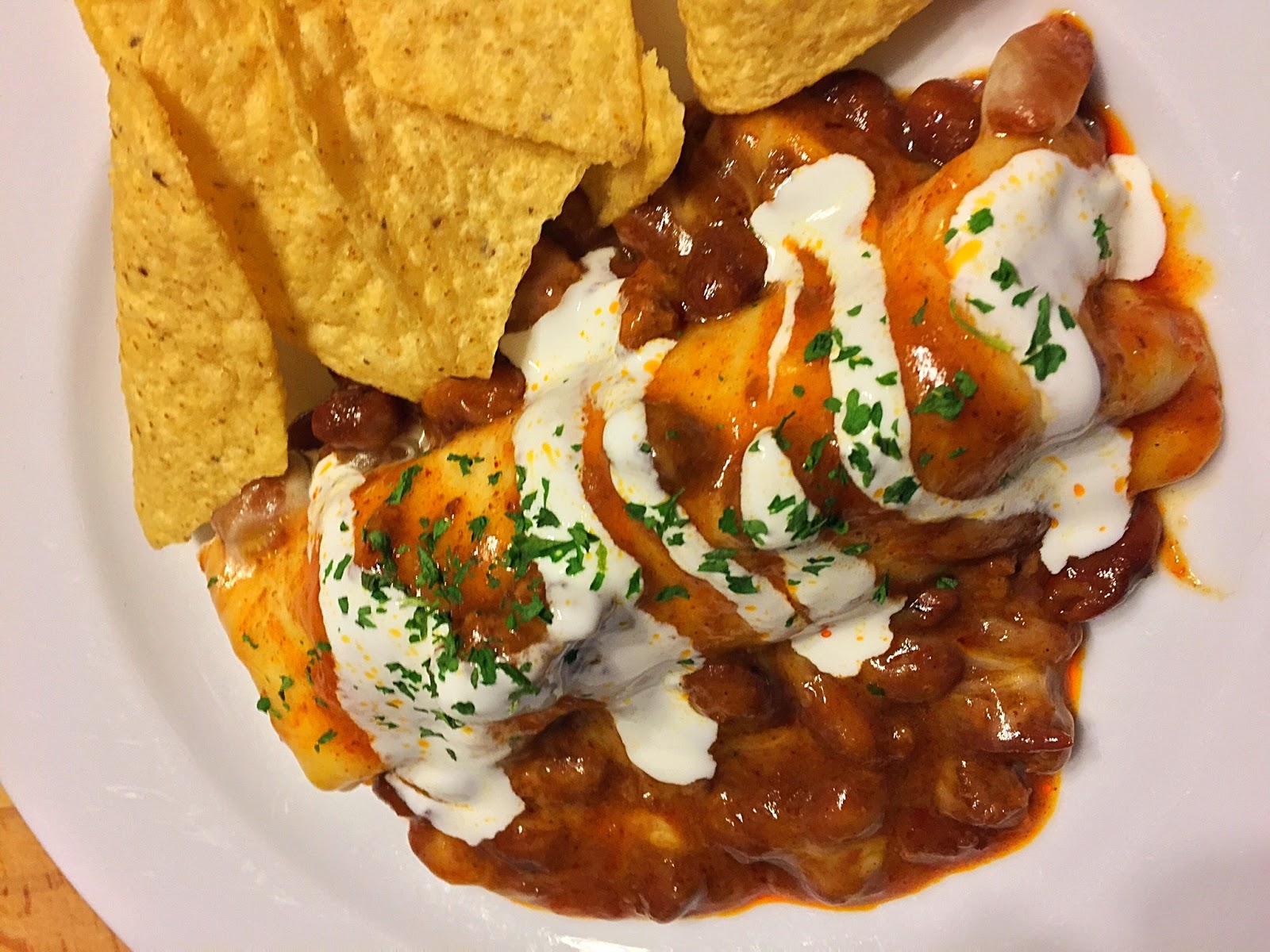 SourdoughNative Chili Cheese Hot Dog Burrito Bake