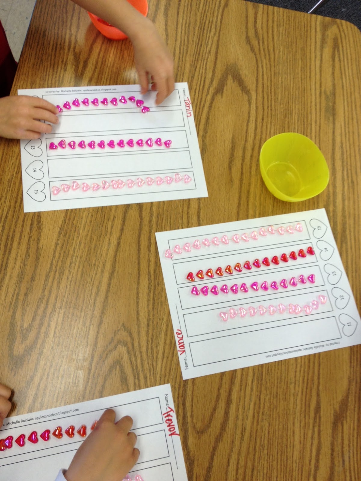 Counting Hearts - Apples and ABC's