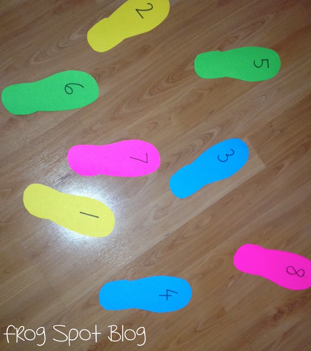Early Number Ideas with Feet! From the Pond
