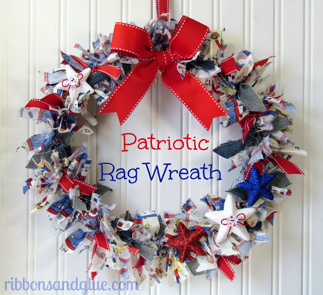 How to make a rag wreath