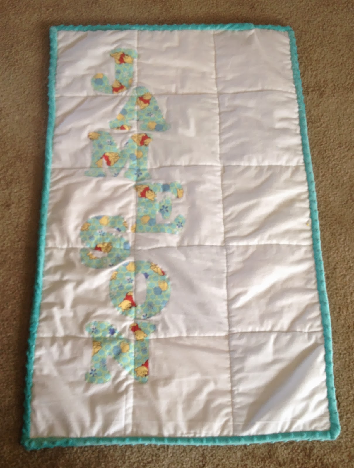 Pitcher Family Adventures Crib Blanket Tutorial