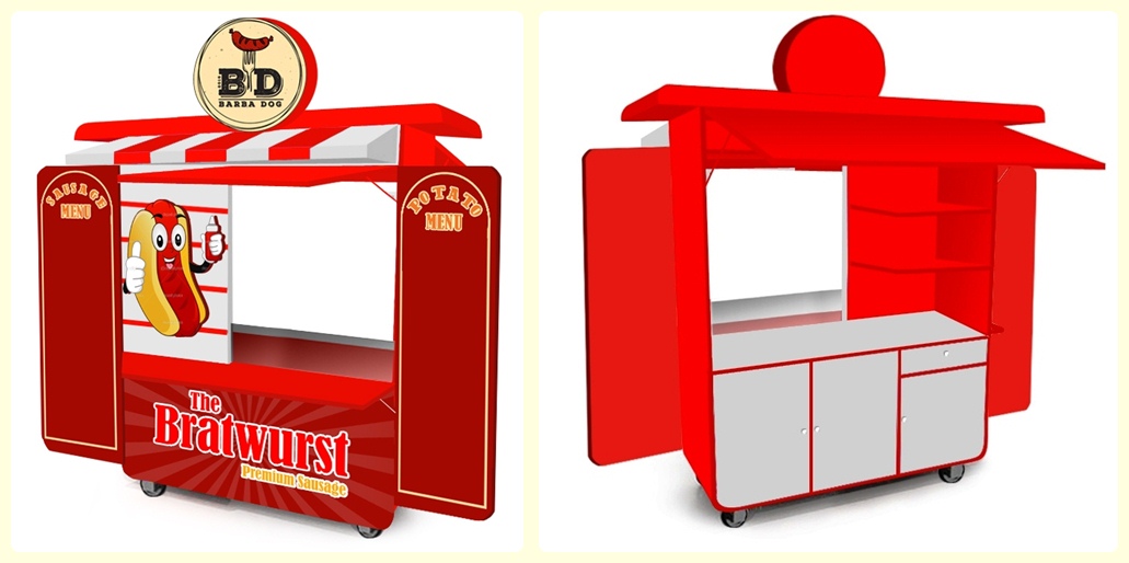 Gerobak Barbadog Sosis dan Hotdog | Gerobak usaha bandung