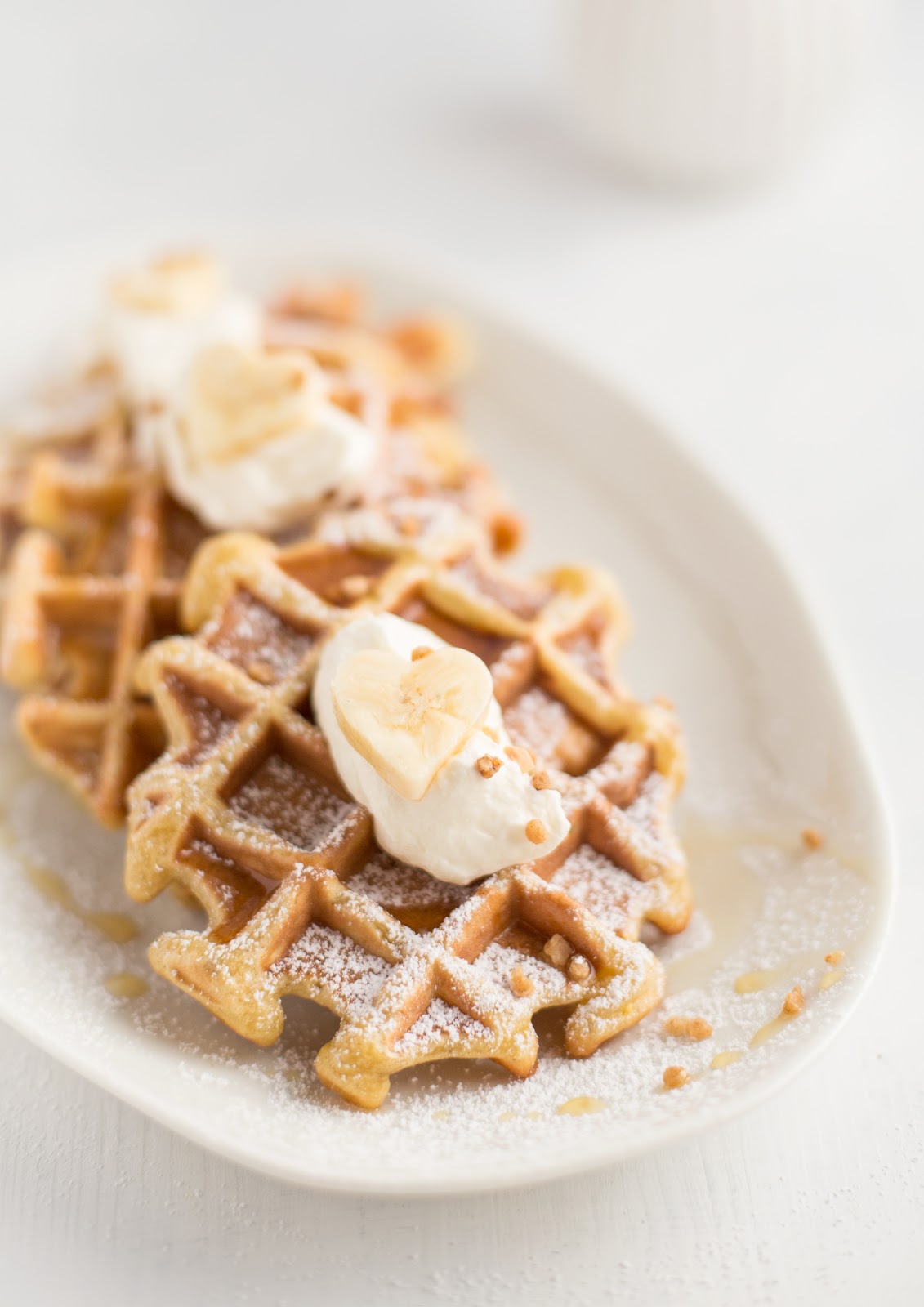 Banana Waffles with Almond Butter & French Toast Idea / detail lovin'