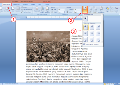 Cara Membuat Agar Posisi Gambar di Samping Teks MS Word Cara Membuat Agar Posisi Gambar di Samping Teks MS Word