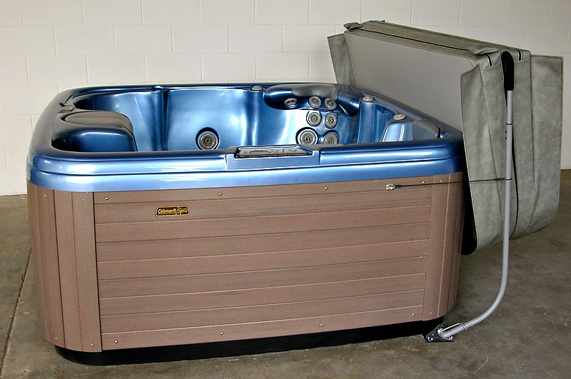 Spa Pool Hot Tub Cover Lift Design Ideas