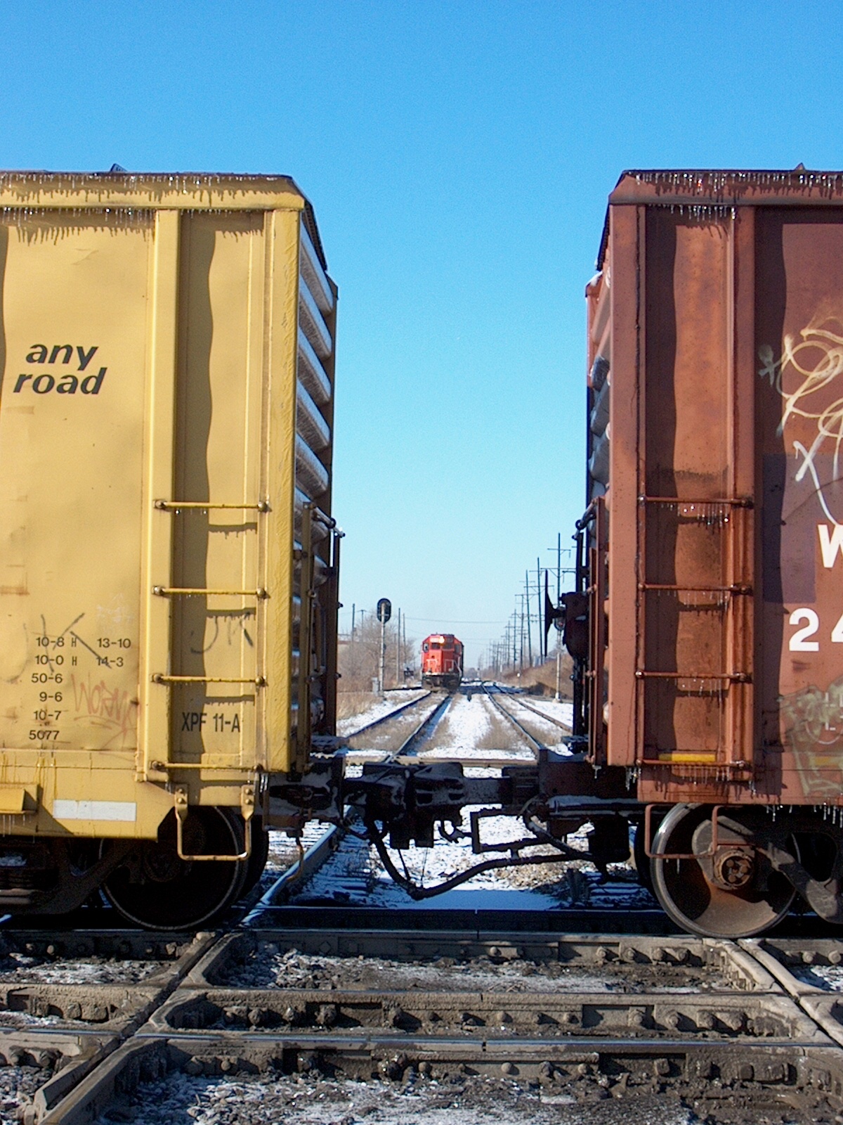 Eddie's Rail Fan Page A southbound Canadian Pacific freight train