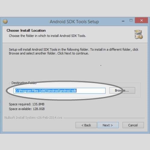 étapes pour installer Android SDK sur Windows 8