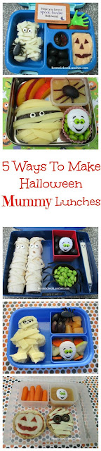 5 Ways To Make Halloween MUMMY Themed Lunches