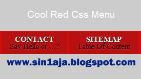 Red menu css3