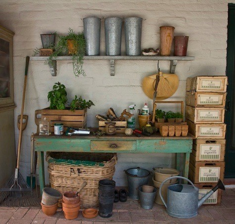 image It's Complicated movie Meryl Streep in farmhouse cottage potting shed