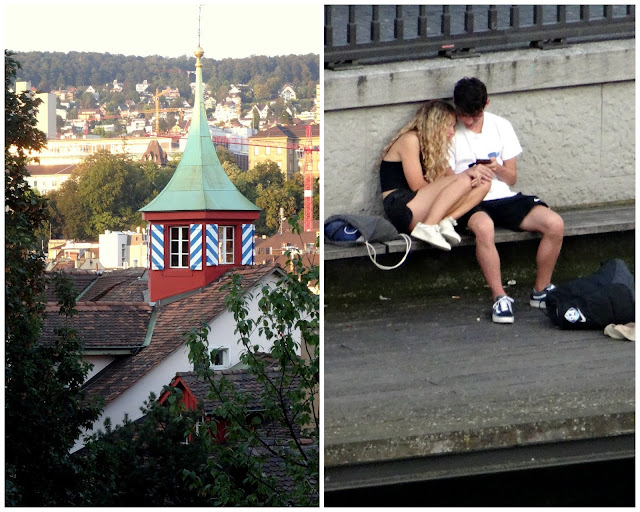 Views from Lindenhof Hill in Lindenhof Quarter, Zurich Views Lindenhof Hill
