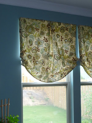 Only From Scratch: Faux Roman Shades for the Kitchen