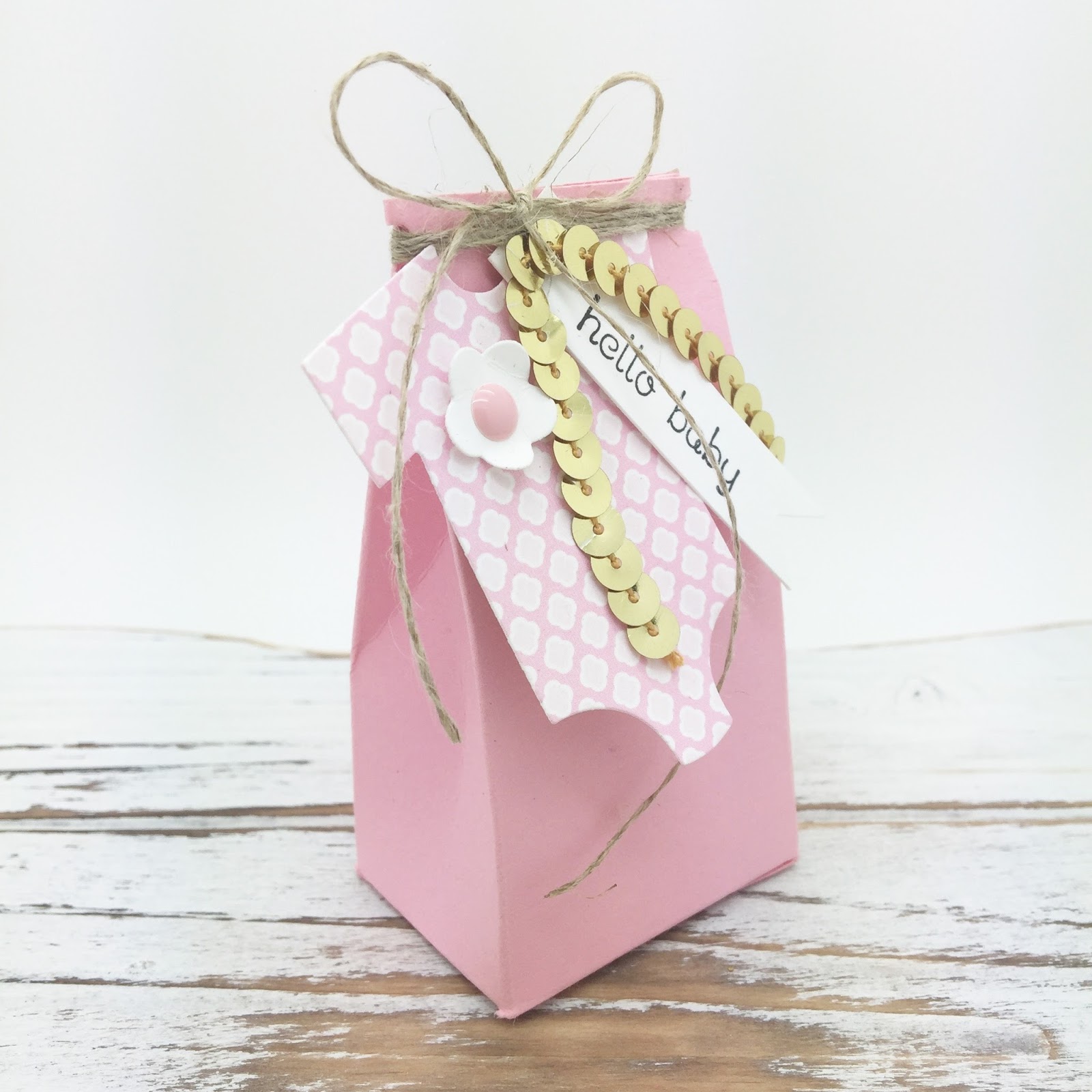 PinkBlingCrafter A Baby Mini Gift Bag for Decorate to Celebrate Challenge