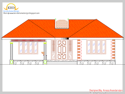 small budget house plan - 109 Square meter (1170 Sqft) - October 2011