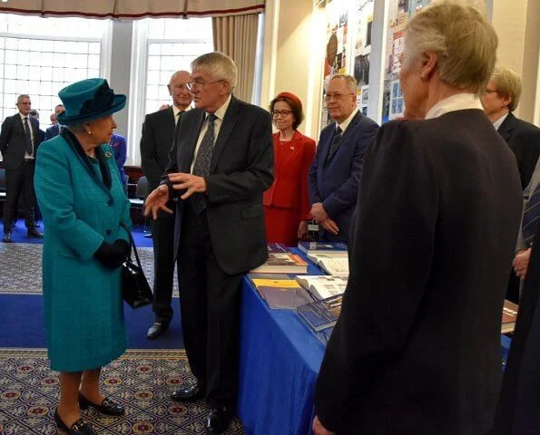 Queen Elizabeth opened the new headquarters of the Royal Philatelic Society, located at Abchurch Lane in London