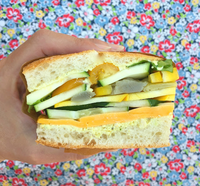 Ultimate Veggie Pressed Sandwiches - Perfect make ahead Tailgate Party idea
