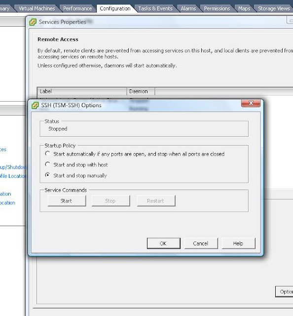 How to Enable SSH service on your vmware ESXi 5 Server 