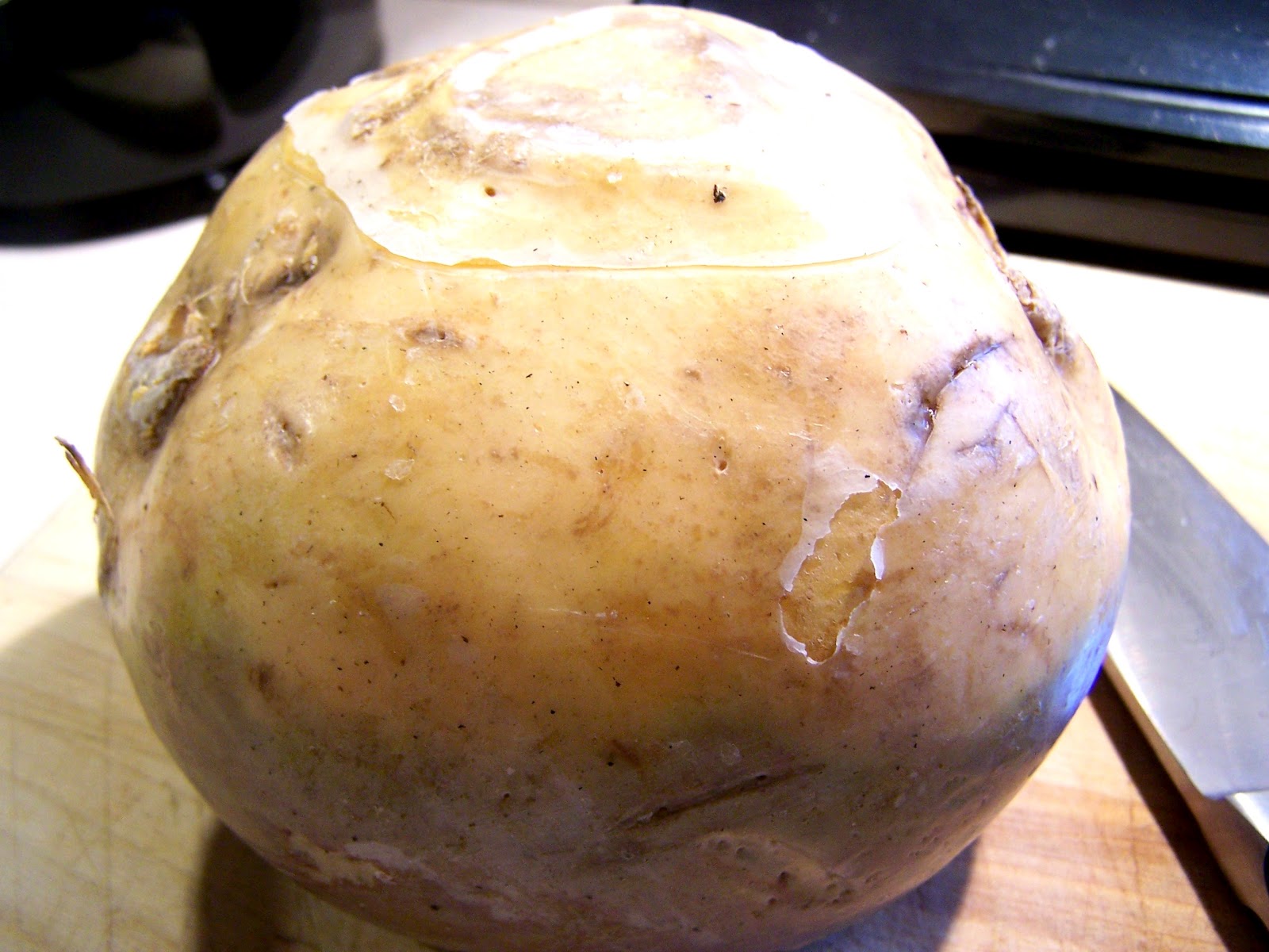 The Teeny Kitchen That Could: What Is It???? The humble Rutabaga