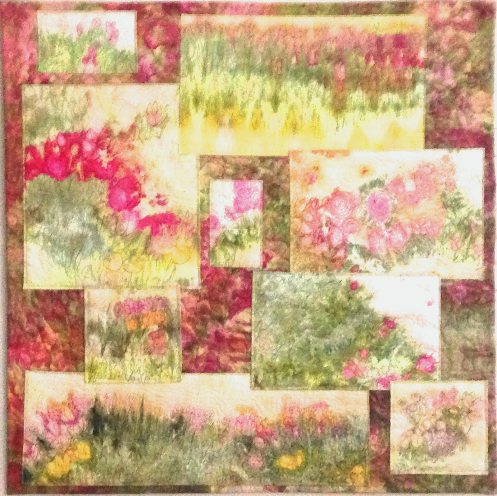 Notes from Norma Flower Garden Quilt Finished