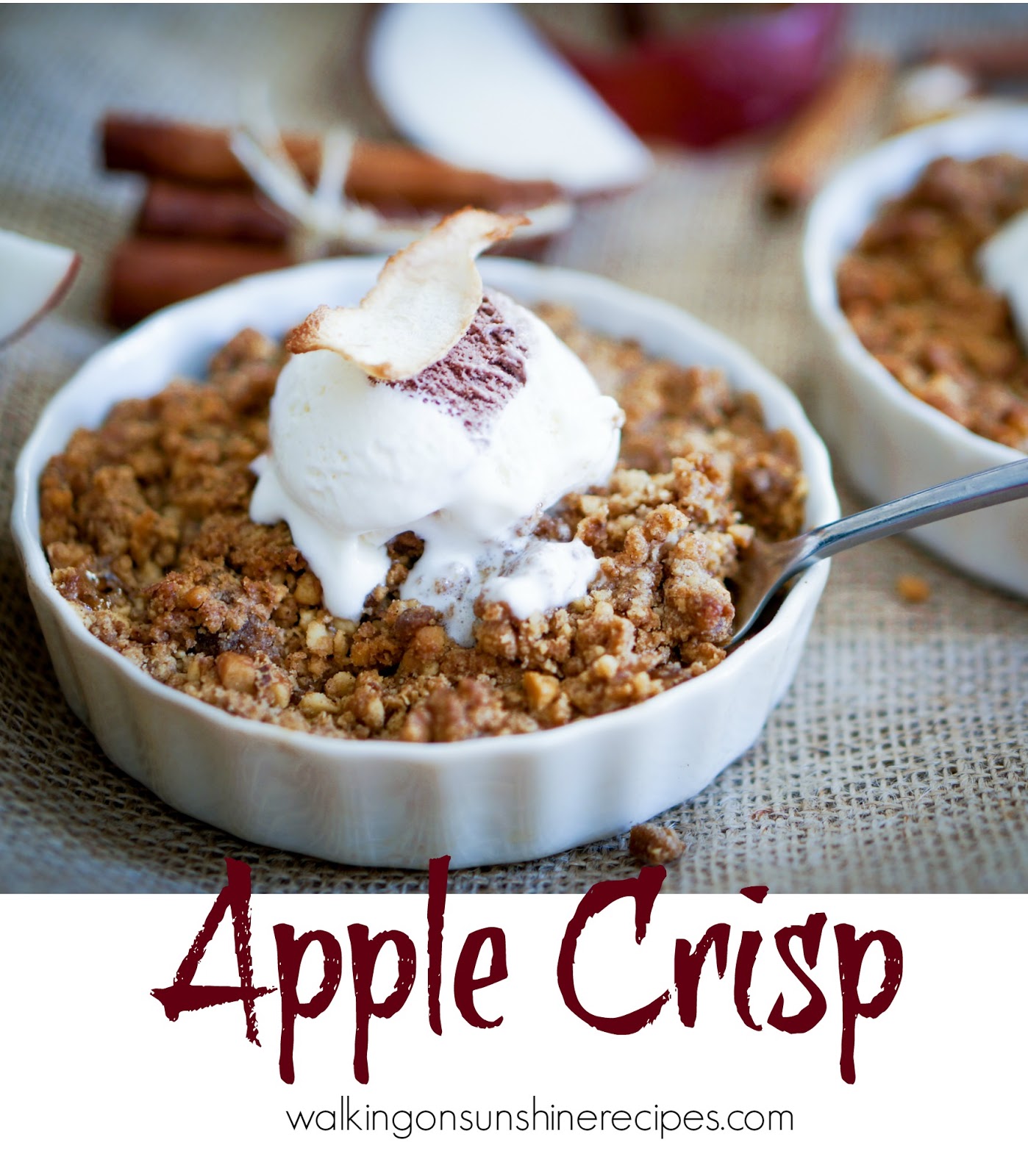 Apple Crisp Recipe Easy and Delicious. Walking on Sunshine