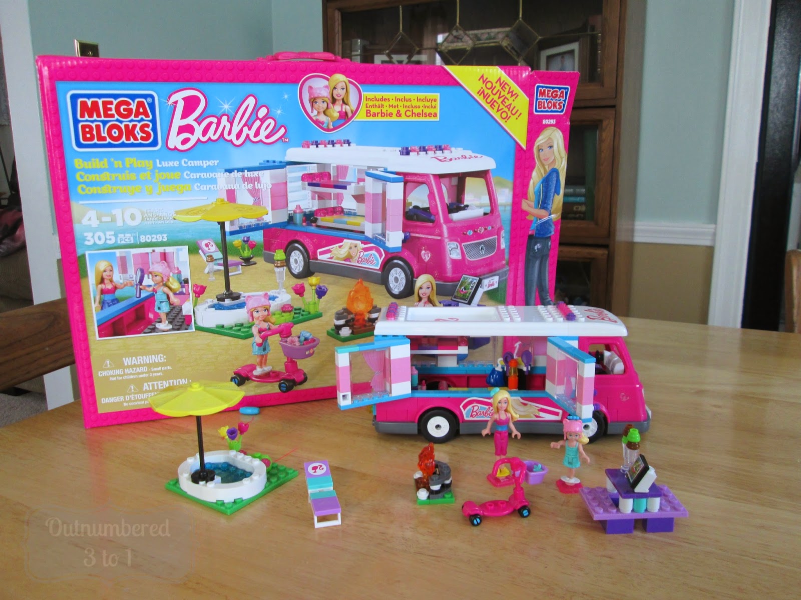 MEGA BLOKS BARBIE™ BUILD ‘N PLAY LUXE CAMPER + Giveaway - Outnumbered 3