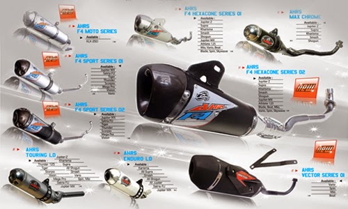 Daftar Harga Knalpot Motor AHRS Racing Terbaru Agustus September 2015 Harga Knalpot Motor AHRS Racing Terbaru 2015