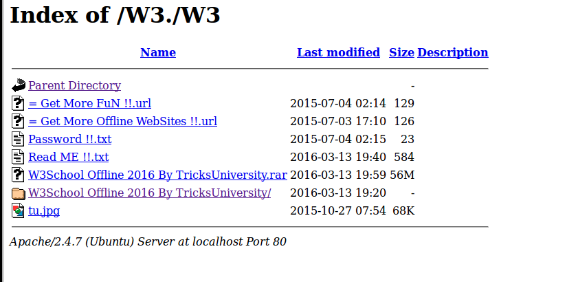 Index w. Index w