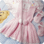 Abrigo de Bebé tejido a Crochet Abrigo de Bebé tejido a Crochet