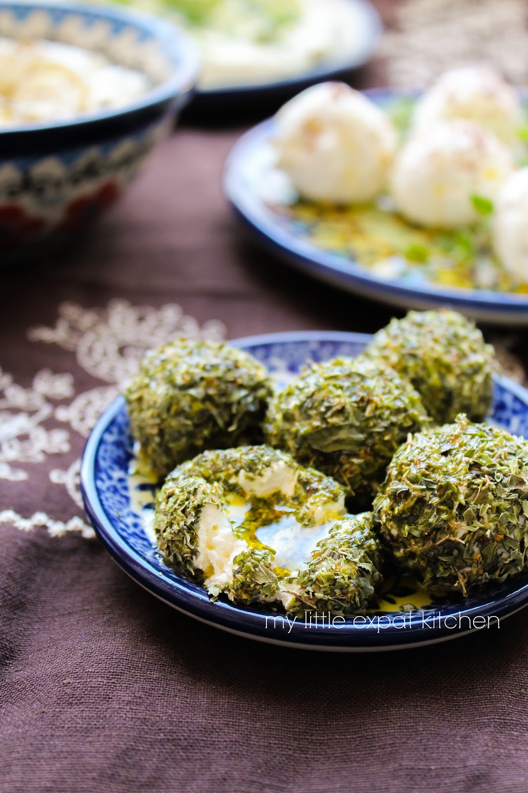 My Little Expat Kitchen Homemade labneh (strained yoghurt cheese) and