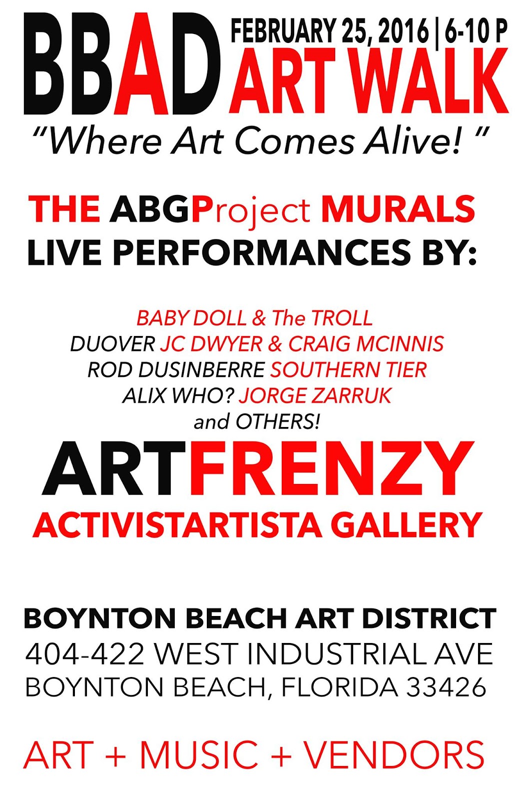 ActivistArtistA Boynton Beach Art District Featured... Upfront in Art