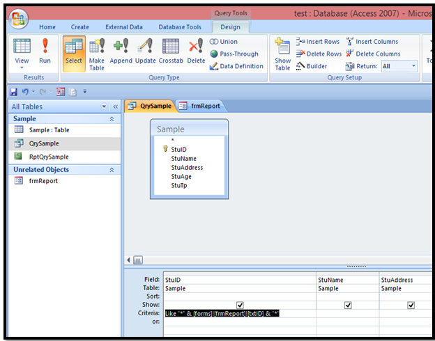 MS Access: Display a Single Record in a Microsoft Access Report