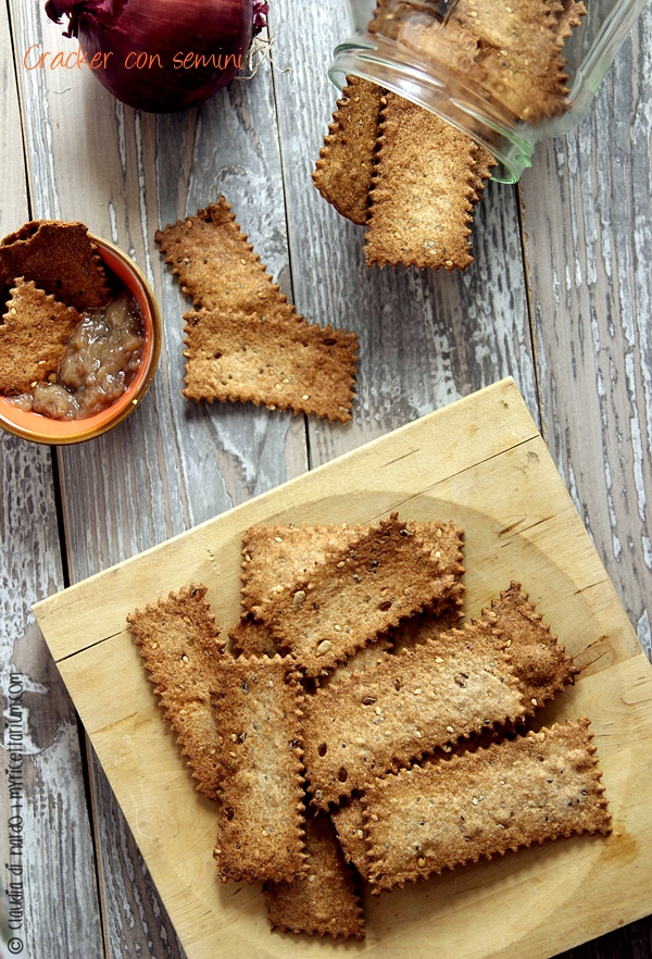 Cracker con semini, senza lievito