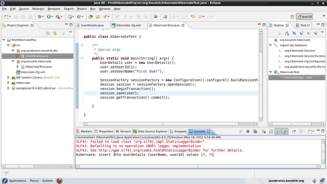 First Hibernate Application
