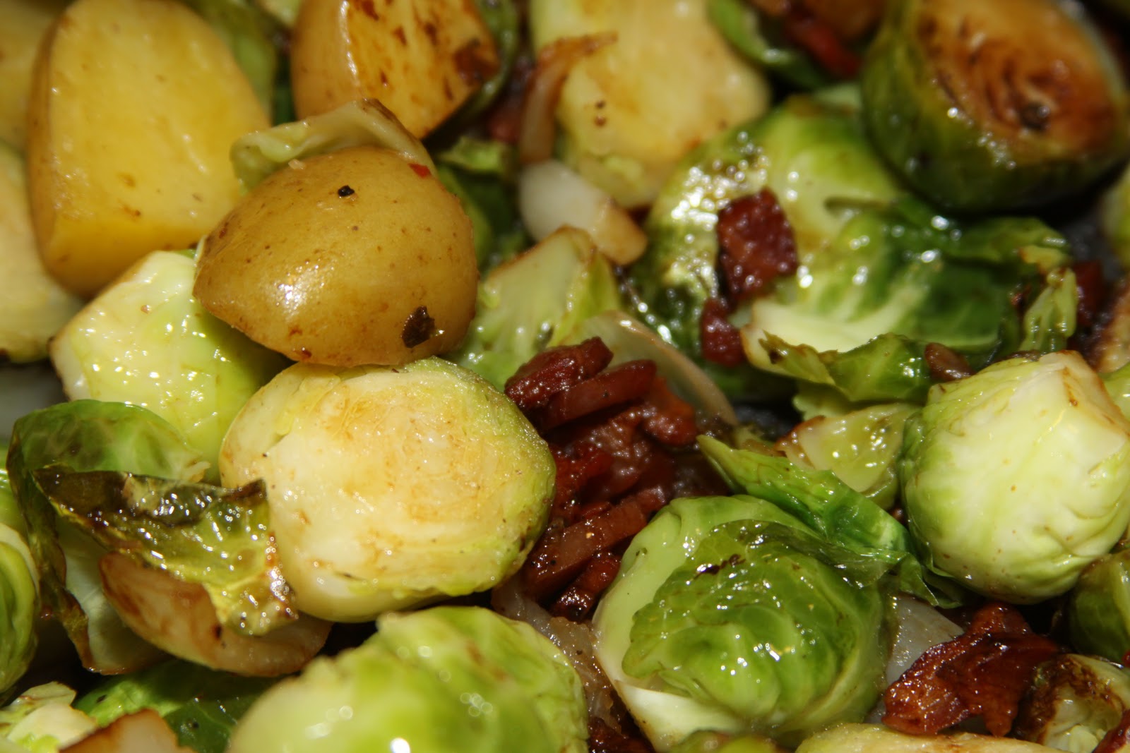 LSU Cajun Girl Pepper Jelly Pork Chops and Brussels Sprouts
