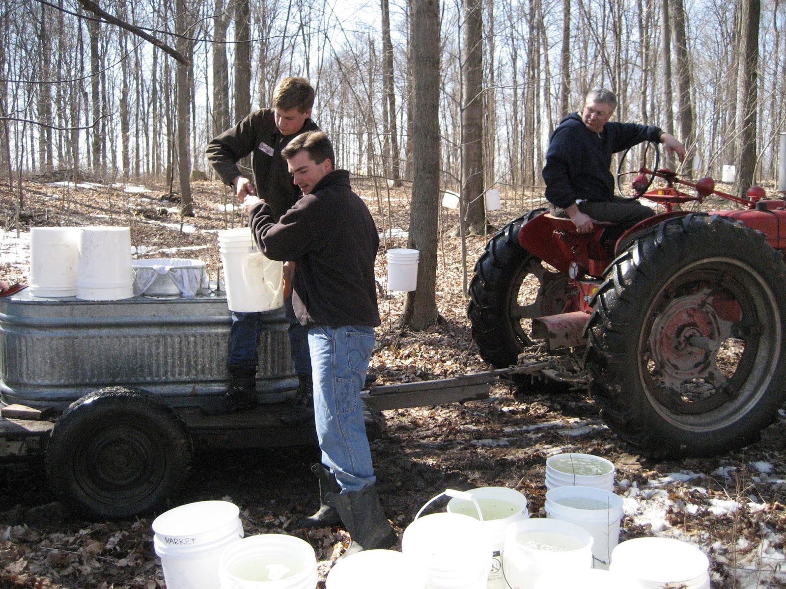 Gathering Sap Always Includes Mud Lots Of The Elkhart Truth Reporter Didnt Witness Anyone Losing A Boot One Pace Back In Sticky Almost An Annual