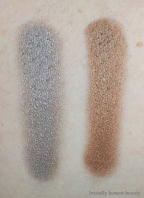 Swatches of Stila Diamond Lil and Golightly
