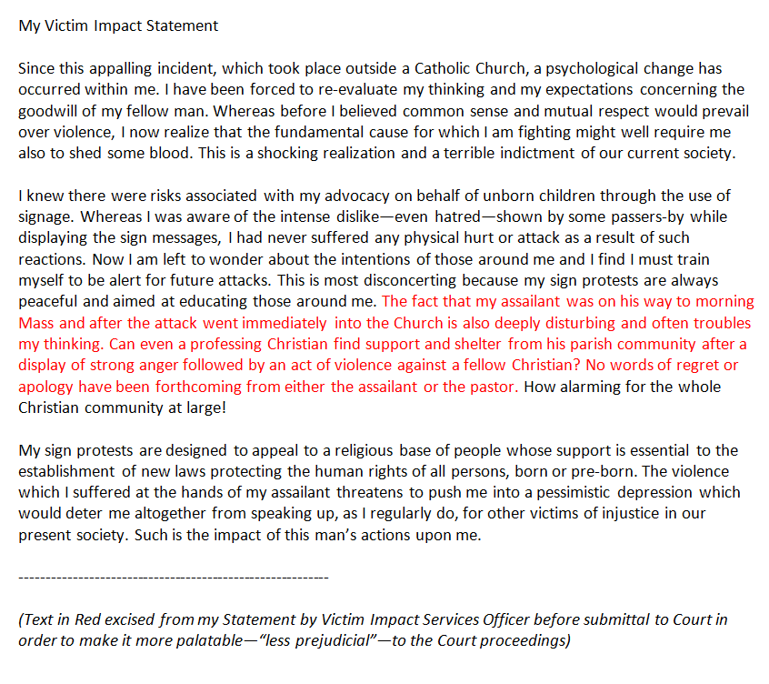 Help with dissertation writing victim impact statement