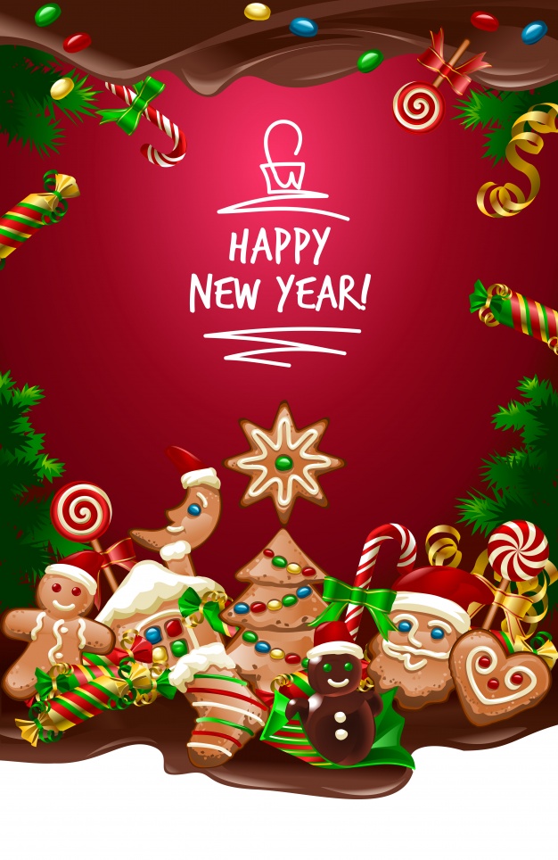 Christmas background design Free Vector