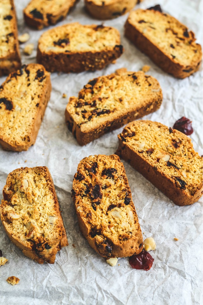 Hazelnut and Dried Cherry Biscotti Savoring Italy