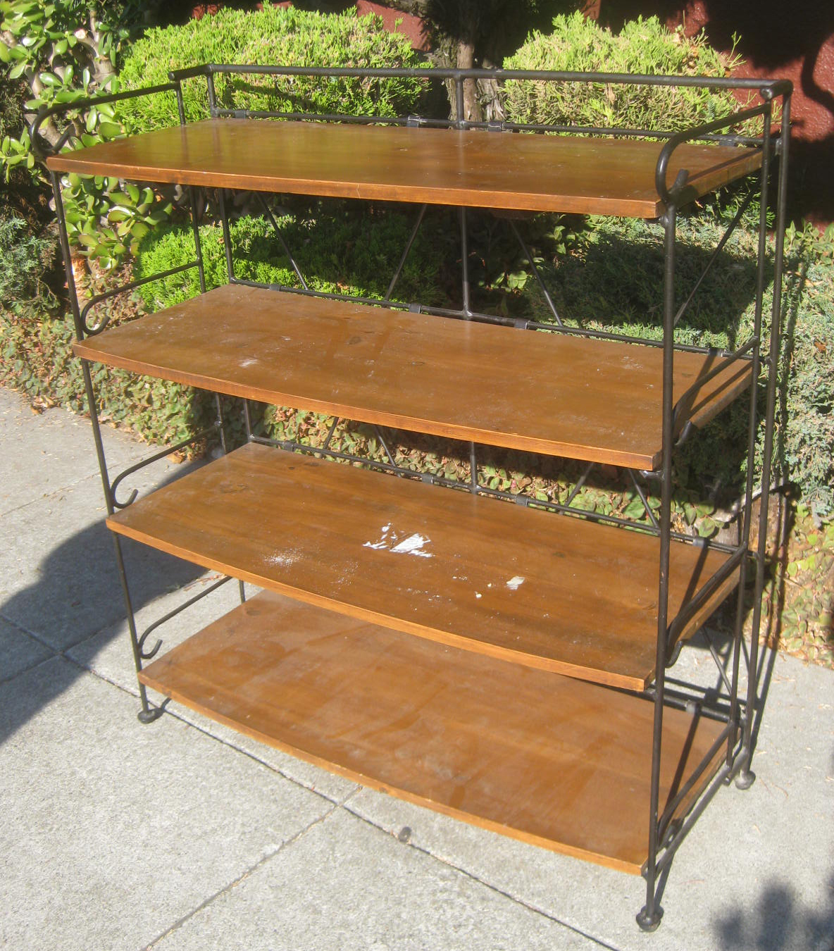 UHURU FURNITURE & COLLECTIBLES SOLD Small Folding Iron and Wood