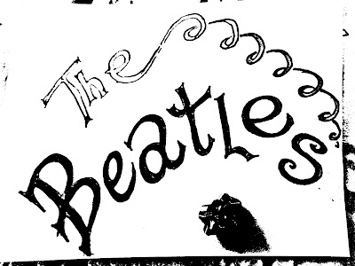 FREE Beatles Coloring Book by Gregory Vanderlaan pen drawings done by hand 