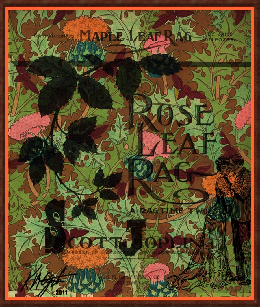 gatzkART! Rose Leaf Rag Vintage Typography and Art Deco Design