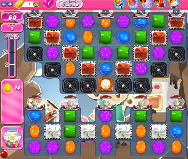 Candy Crush Saga level 2156 Candy Crush Saga level 2156