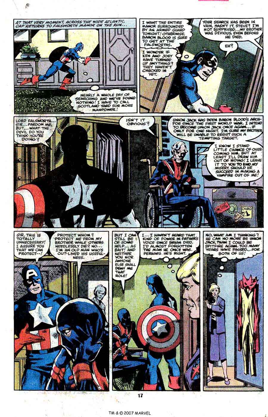 Captain America #254 marvel 1980s bronze age comic book page art by John Byrne