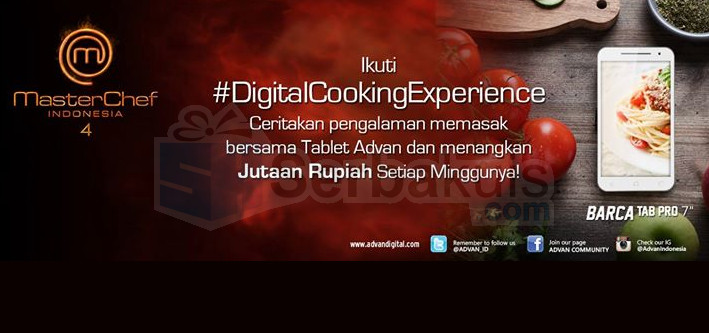 Digital Cooking Experience Berhadiah 1 Juta per Minggu