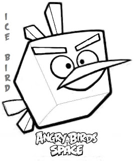 angry birds space - ice bird