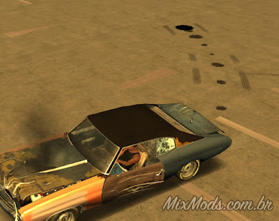 gta sa san mod cleo pingar óleo vazar vazamento oil leak puddle