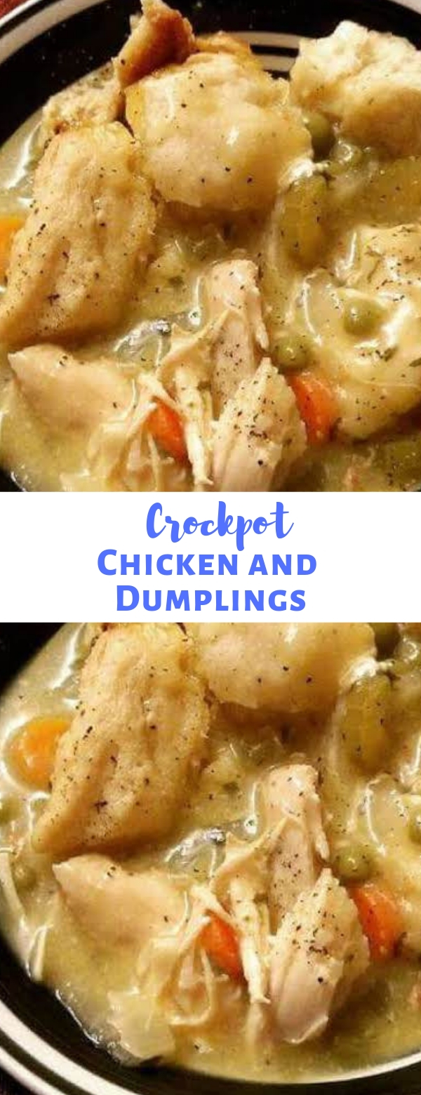 Crockpot Chicken and Dumplings #crockpot #chicken #maindish Crockpot Chicken and Dumplings