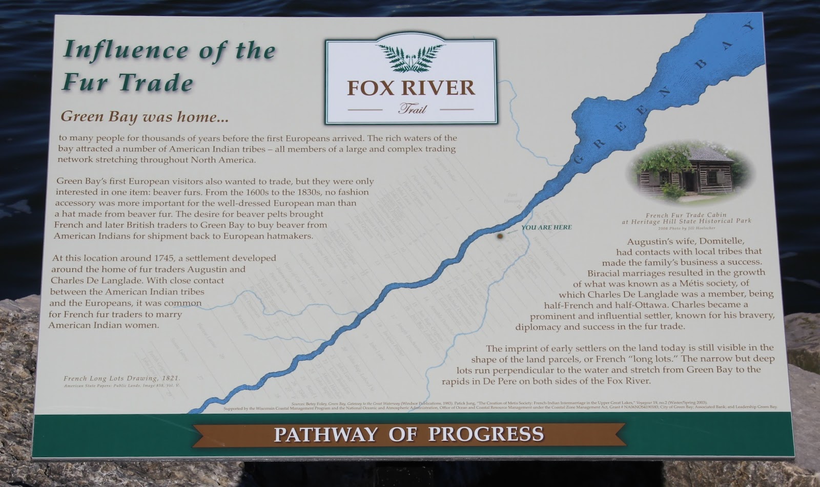 Wisconsin Historical Markers Fox River Trail Influence of the Fur Trade
